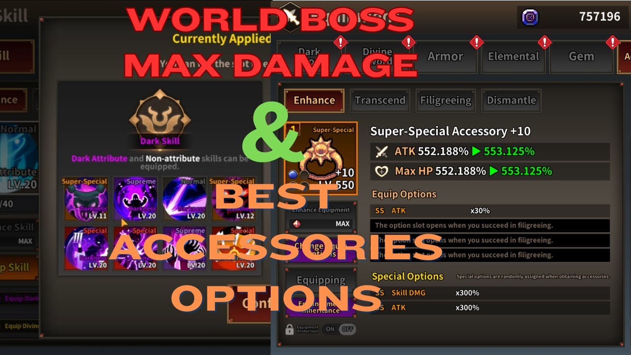 Demigod Idle - Maximizing World Boss Damage & Choosing the BEST Accessory Option 🤌F2P