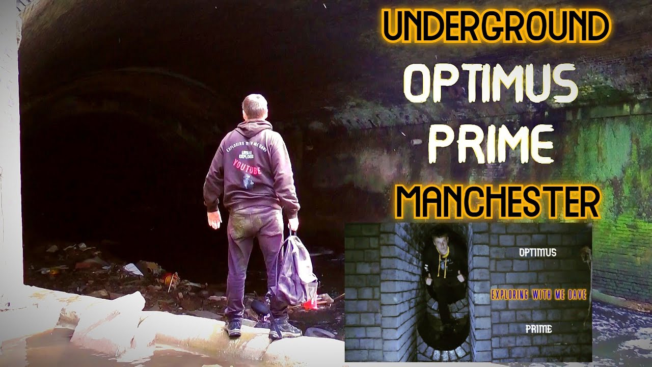 UNDERGROUND MANCHESTER OPTIMUS PRIME THIS WAS PERSONAL EXPLORING UNDERGROUND CULVERT 