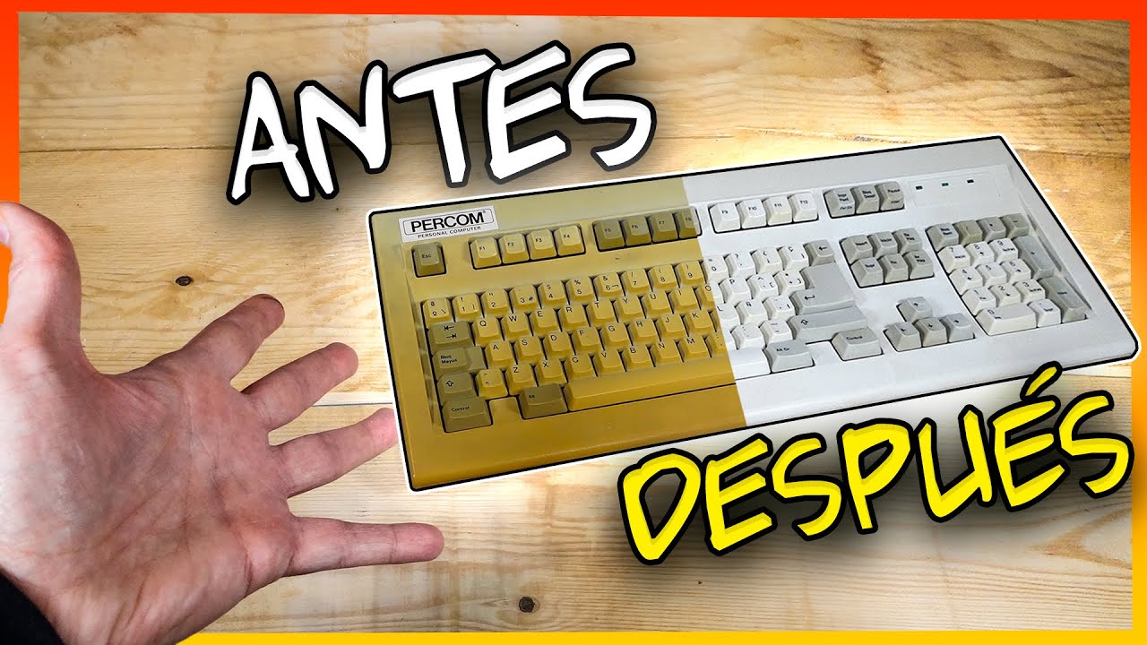 🟡 CÓMO Blanquear PLÁSTICOS AMARILLENTOS  🛠️ Restauración de un TECLADO de la BASURA