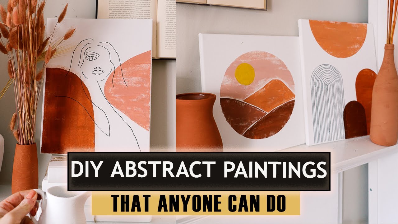 SIMPLE ACRYLIC PAINTINGS FOR YOUR HOME | DIY bohemian decor | IF Only April