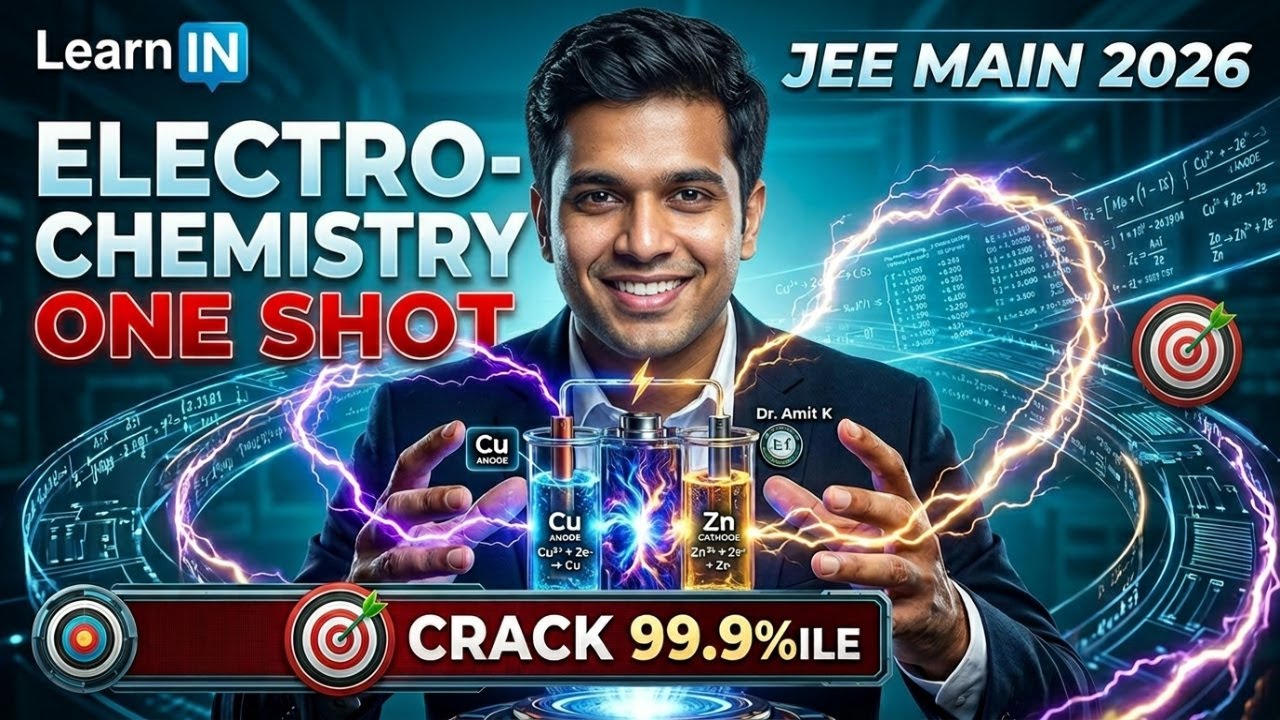 Electrochemistry PYQ One Shot 🔥 | 99.95%ile Strategy | JEE Main Jan 2026 | Must Do Chapter!