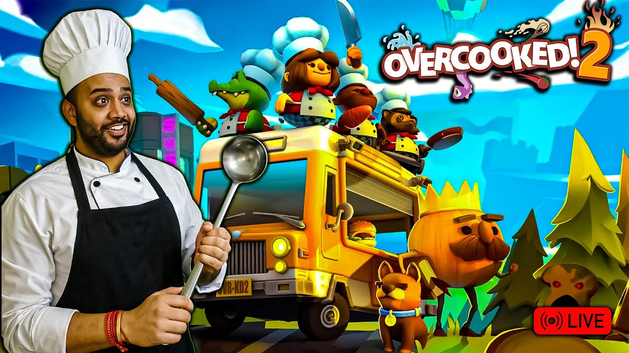 Overcooked 2 LIVE 🔴 | Crazy Co-Op Cooking Chaos 😂🔥 | Budbakk Gamer