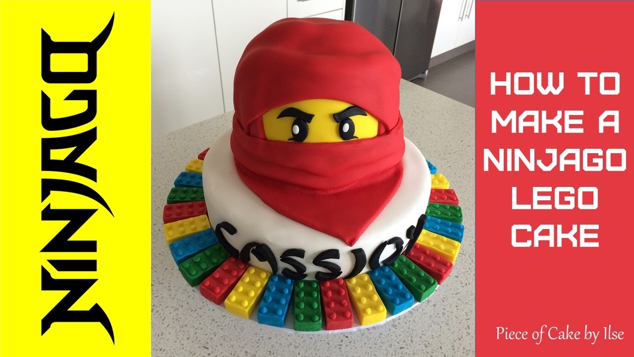 Ninjago Lego Fondant Cake How to make by Piece of Cake by Ilse