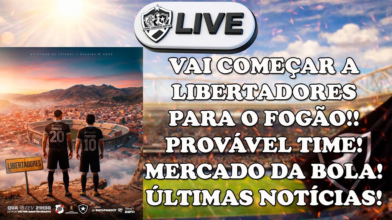 LIVE ALVINEGRA RAIZ - VAI COMEÇAR A LIBERTADORES!PROVÁVEL ESCALAÇÃO!MERCADO DA BOLA!ÚLTIMAS NOTÍCIAS