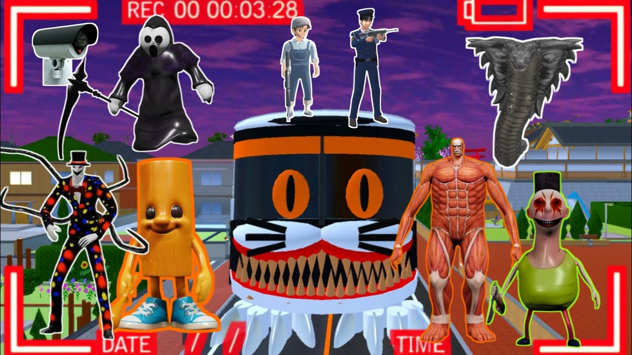 YUTA PANICS CCTVRECORDS HABIBI'S MONSTER ARMYANDANOMALY ATTACKING SAKURACITY😱|SAKURASCHOOL SIMULATOR