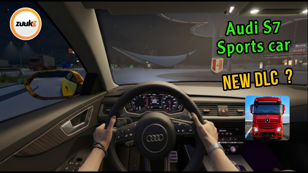 Driving an Audi at Night in Truck Simulator: Ultimate DLC | 🌆Ultra Graphics Walkthrough Gameplay 🌏🎮✨