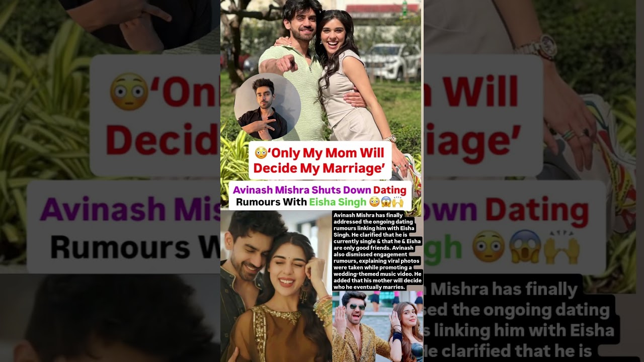 Avinash Mishra shuts down dating rumours with Eisha Singh #news#avinashmishra#eishasingh