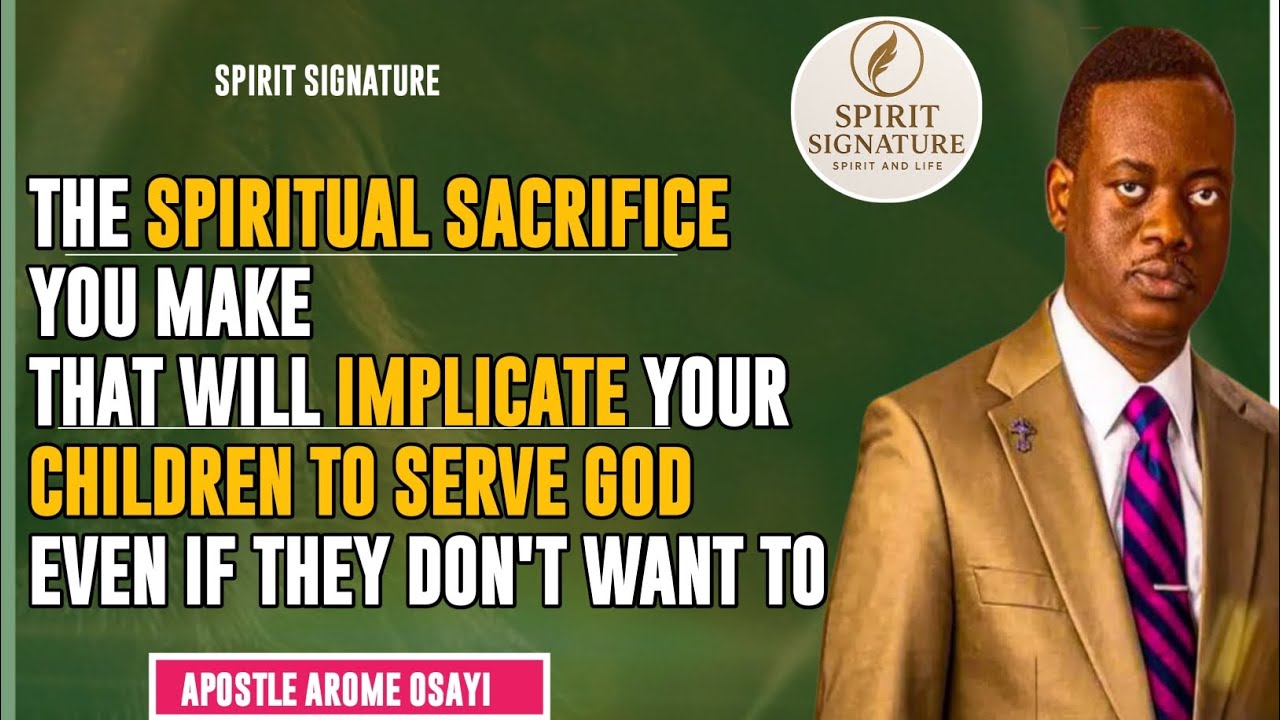 DO THIS AND CHILDREN WILL HAVE NO CHOICE BUT TO SERVE GOD/APOSTLE AROME OSAYI, #apostlearome 