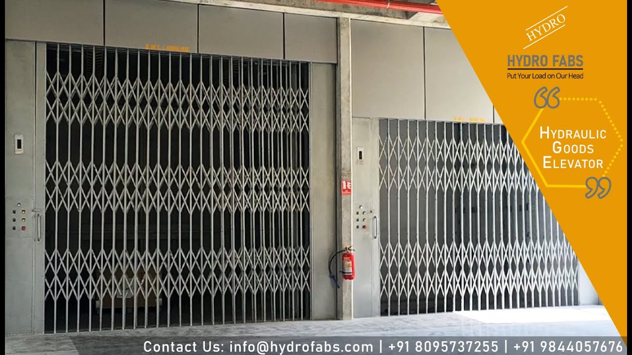 Hydraulic Goods Elevator | Fanuc India Pvt Ltd, Bangalore | Hydro Fabs | Hydraulic Lift Manufacturer