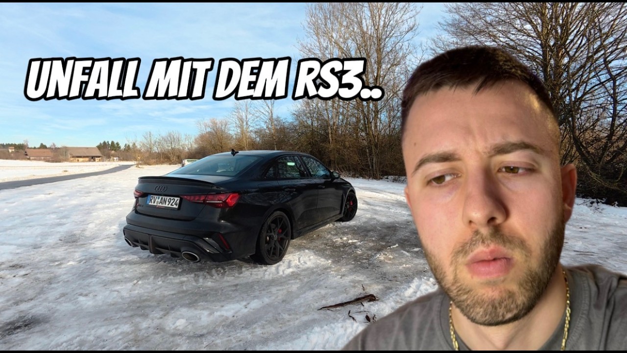 Neuwagen, Unfall, Realität: Mein RS3 nach dem Crash..