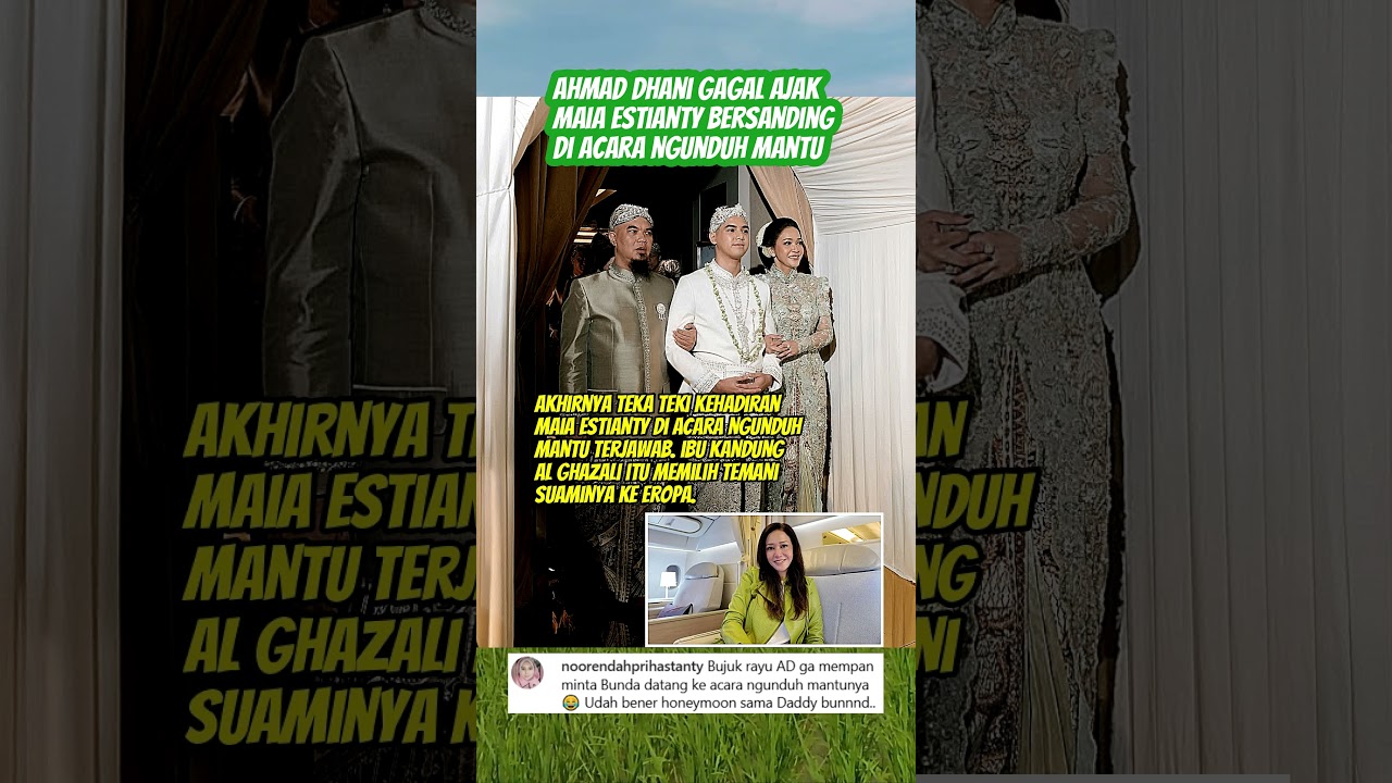 Ahmad Dhani gagal ajak Maia Estianty hadir di acara ngunduh mantu #infotainment #entertainment