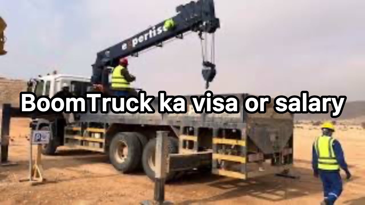 How to become a BoomTruck Operator ||Salary|| How can we get Aramco approval