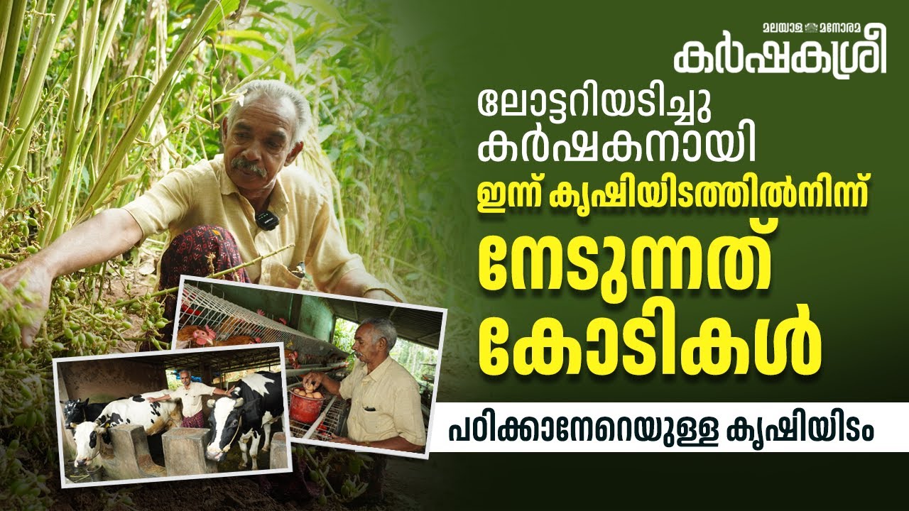 ലോട്ടറിയടിച്ചു കർഷകനായി; ഇന്ന് കൃഷിയിടത്തിൽനിന്ന് കോടികൾ നേടുന്ന കർഷകൻ; പഠിക്കാനേറെയുള്ള കൃഷിയിടം