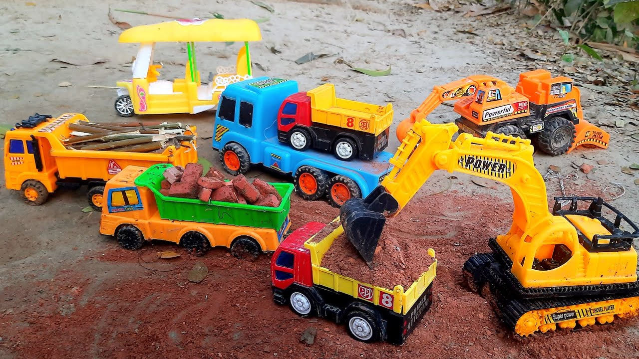 🔴Jcb gadi, Excavator, Mixer Truck, gadi toy car, truck, gadi wala, robot truck, Jan 14, 202610:00 PM