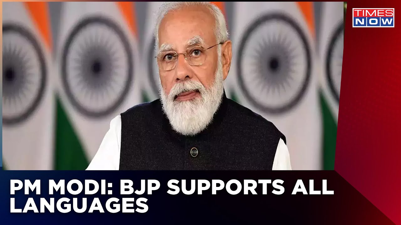 PM Narendra Modi Wades Into Language Debate, Says - BJP Supports All Indian Languages | Latest News