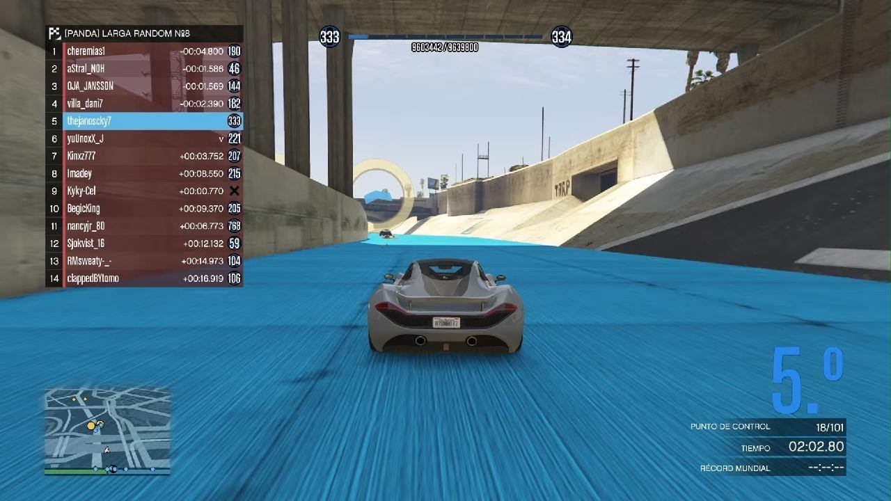 CARRERA CON AUTOS ALEATORIOS EPICO GTA V ONLINE