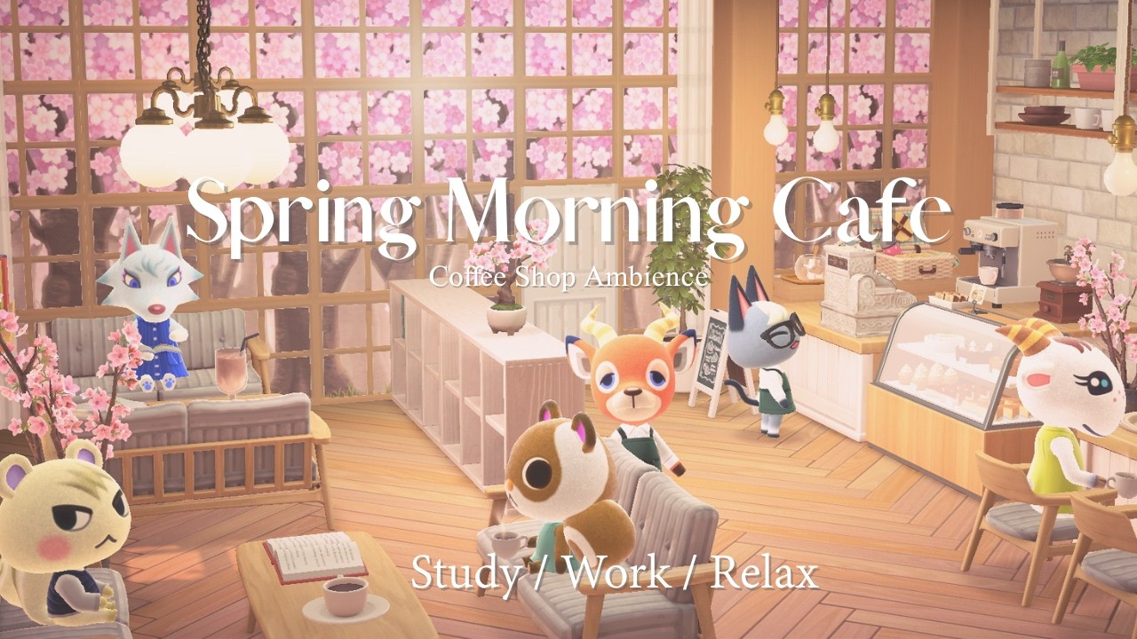 Spring Morning Cafe ☕ Relaxing Jazz for Study & Work | Coffee Shop Ambience (3 Hours)