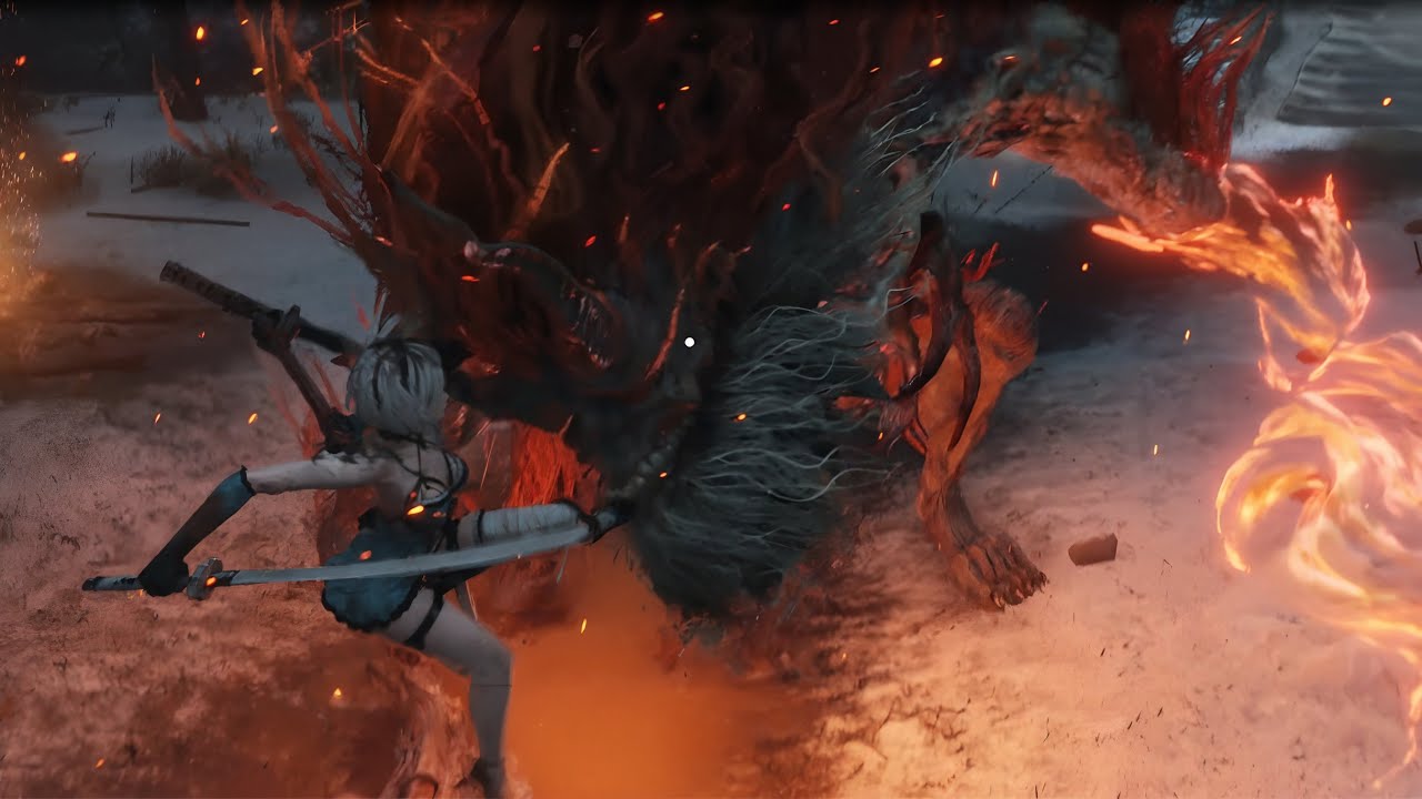 【SEKIRO】NieR:2B Kaine 隻狼さん 怨嗟の鬼 下手くそだけど正攻法で勝っている