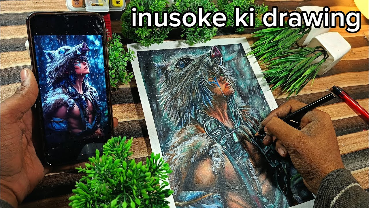 Рисунок Иноске🐷 🗿‼️ VISION ARTISTIC 🦚#millionviews #inosuke #art