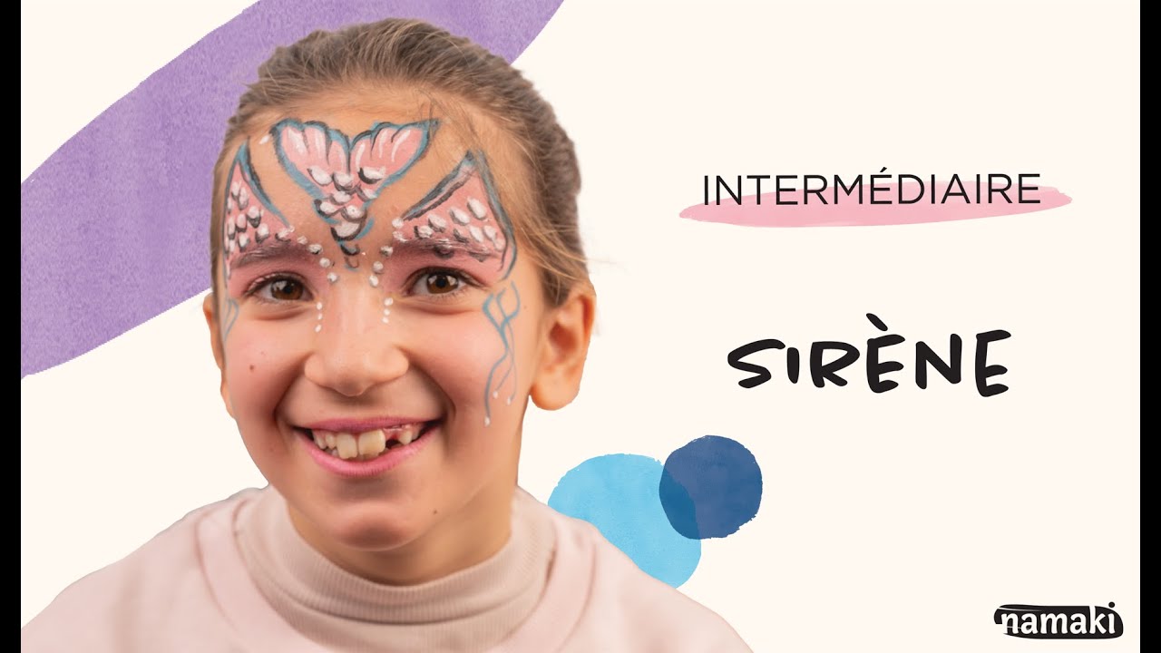 Tuto maquillage enfant - Sirène | Namaki