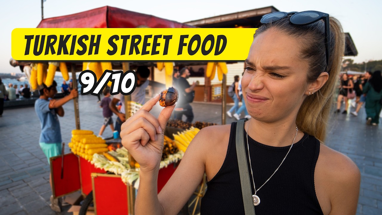 Rating Turkish Street Food! (Istanbul Street Food Reaction)