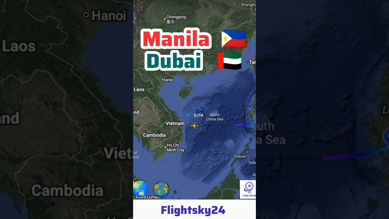 Manila to Dubai flight |Philippines to Dubai  Emirates flight 