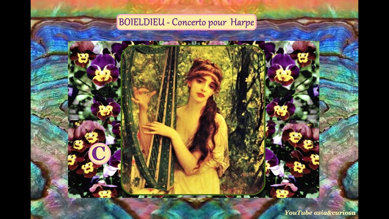 BOIELDIEU  Harp Concerto - Harp Lily Laskine - Orchestre Jean-Fran&ccedil;ois Paillard - 1964