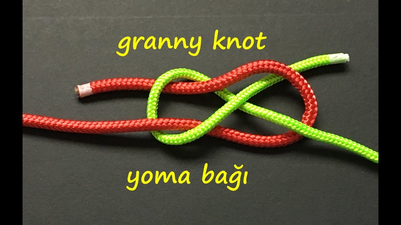 yoma bağı (keder bağı) - granny knot - плоский узел - бабий узел