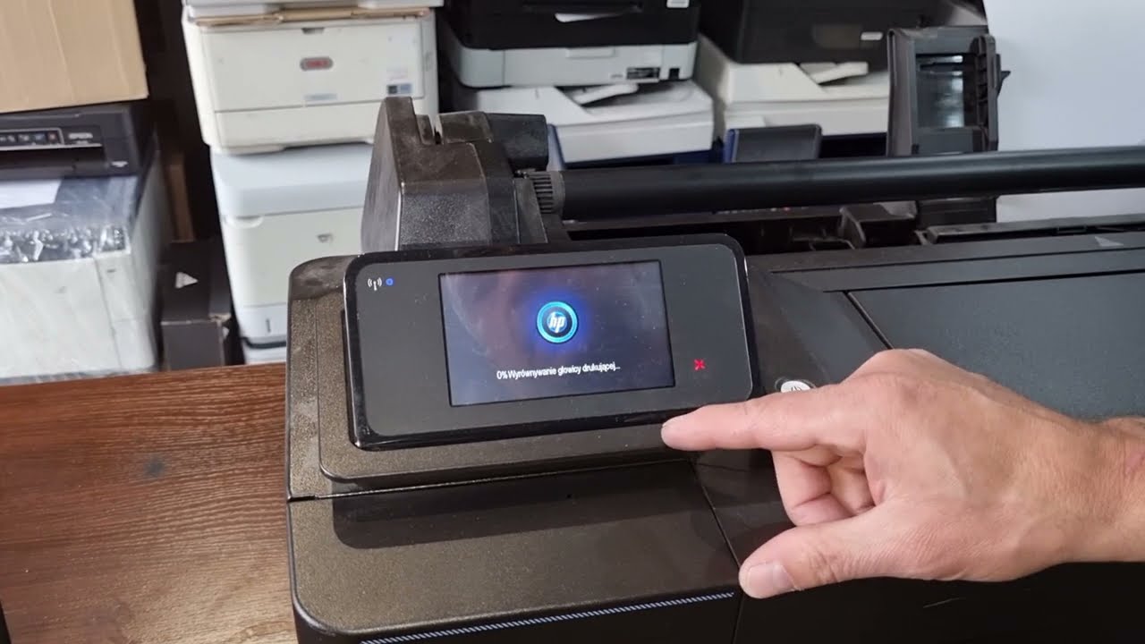 HP designjet T120 czyszczenie wymiana głowicy drukującej w drukarce atramentowej
