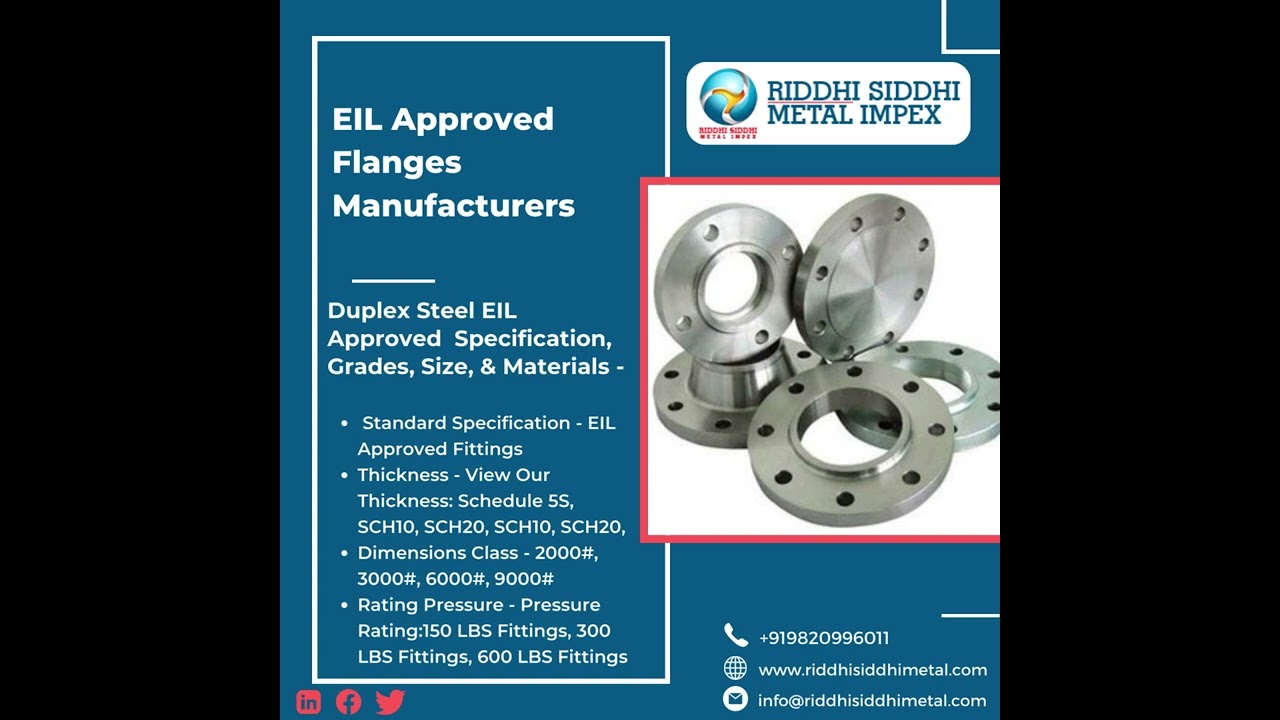 Best Stainless Steel Flanges |IBR Approved Flanges |EIL Approved Flanges |Riddhi Siddhi Metal Impex
