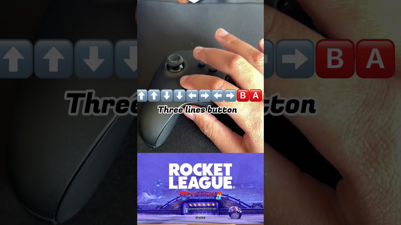 How to do the Konami code one rocket league🚀🏎️#rocketleague #rocketleagueclips #rocketleaguecodes