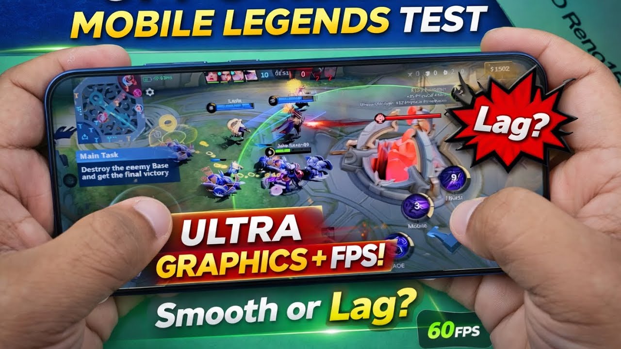 Oppo Reno 15 Mobile Legends Test 🔥 Ultra Graphics, FPS, Gyro & Gameplay Review