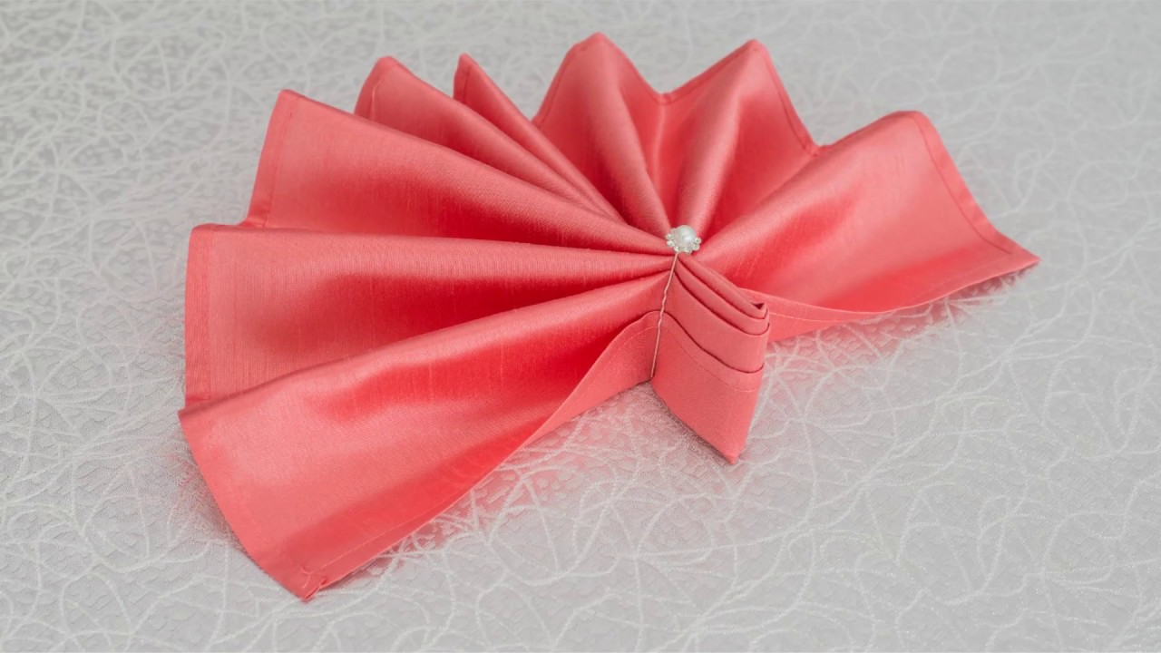 Fan Napkin Fold Tutorial