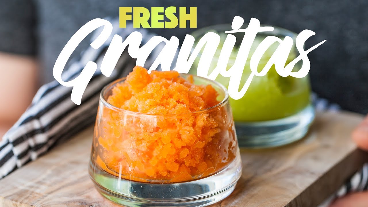 Fruity Ice Granita Recipes - Frozen Italian Dessert. #spon