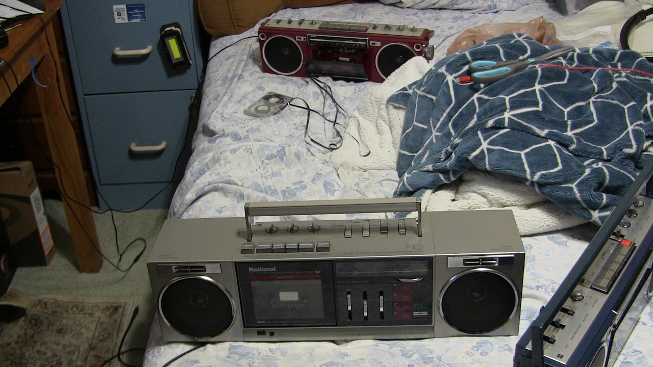 National RX-F10 & RX-F20 mini slim boombox unboxing cassette playing 8th February 2026