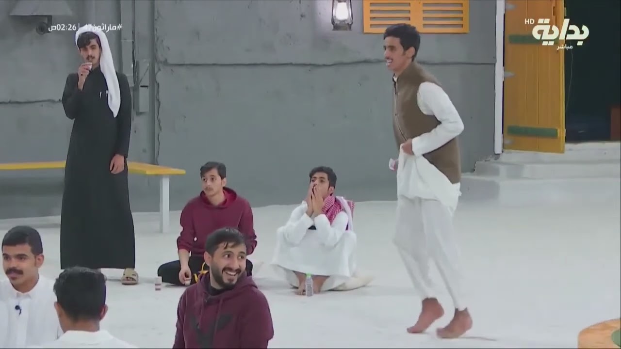 حماس المتسابقين في لعبة 