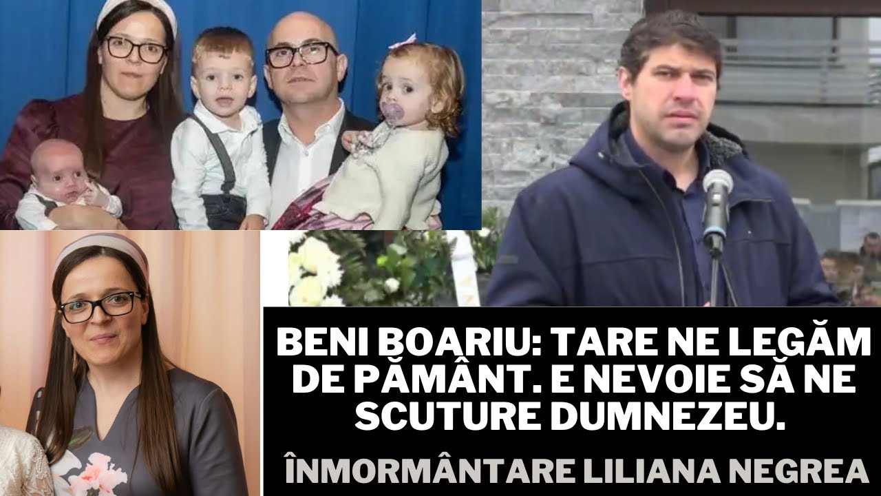 Beni Boariu: Tare ne legăm de pământ. E nevoie să ne scuture Dumnezeu. Înmormântare Liliana Negrea