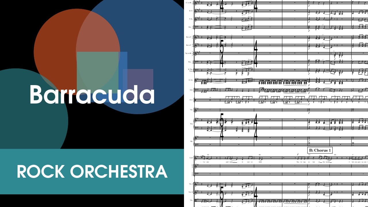Barracuda for Rock Orchestra Score Video (Updated)
