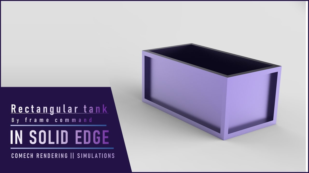 How to make Rectangular tank || 3d modeling of tank using frame command || ms stiffener tank