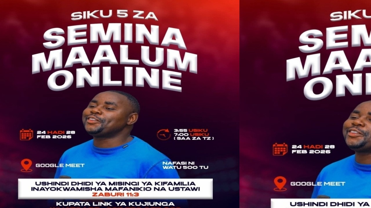 SEMINA YA SIKU 5 || USHINDI DHIDI YA MISINGI YA KIFAMILIA INAYOKWAMISHA MAFANIKIO NA USTAWI