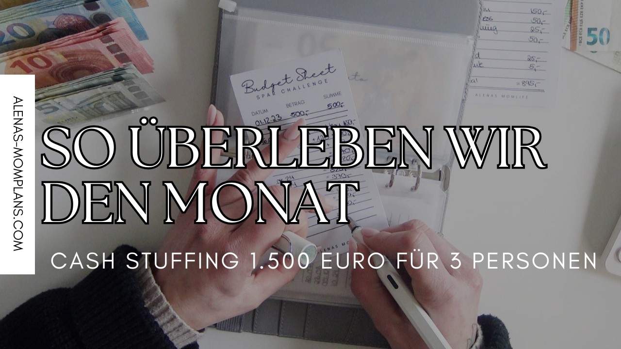 CASH STUFFING März 2025 💰 1.500€ für 3 Personen – Clever budgetieren trotz Inflation! 🔥✨