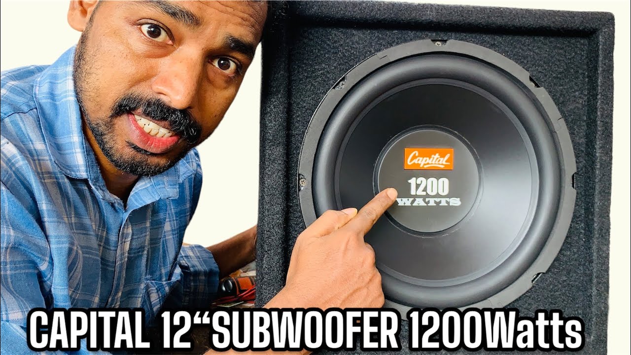 Capital subwoofer 12&ldquo; 1200watts🔥🔥🔥 only for BASSS🔥🔥🔥