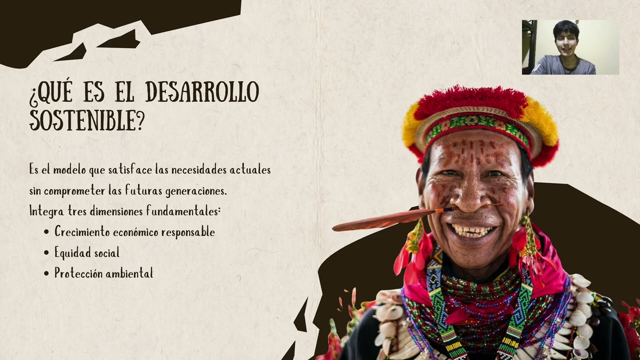 Exposición del Desarrollo Sostenible en la comunidad Kichwa
