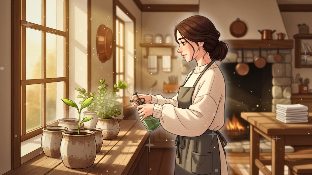 Cleaning my Old Cottage for Spring 🌿 Washing Linens & Starting Seeds (Slow Living ASMR)