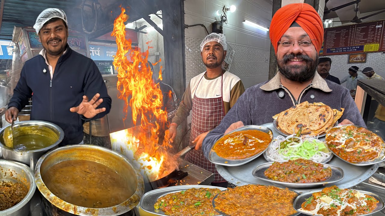 Delhi का Dhaba Street Food India😍|लंगर वाली दाल तड़का