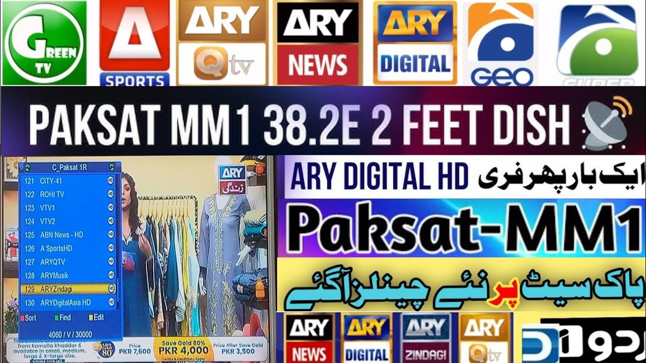 Big News ARY Network on Paksat mm1 Paksat 38e | Good News Tobay Update 🤪