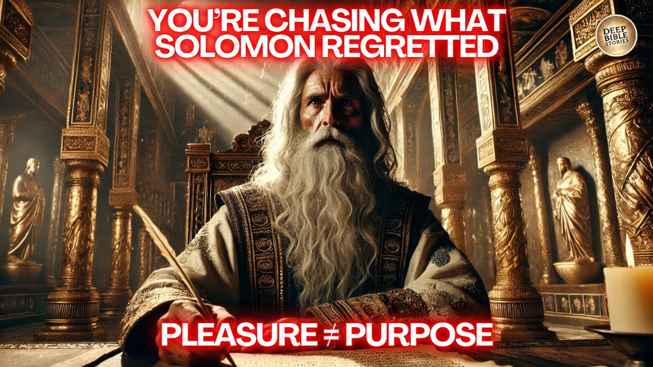 Are You Living for Pleasure or Purpose? (Solomon's Warning for Our Generation