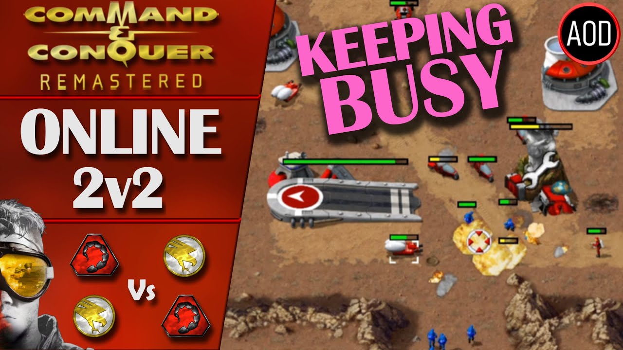 Command and Conquer Remastered: Tiberian Dawn - 2v2 Online Multiplayer - GDI & NOD vs GDI & NOD