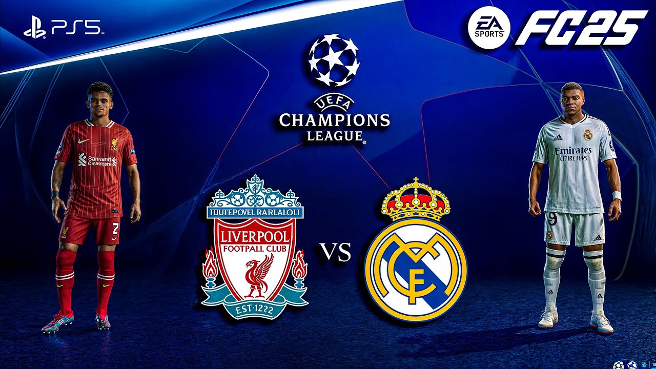 FC 25 - Liverpool vs. Real Madrid Ft. Mbappe, Salah, | UEFA Champions League | PS5™ [4K60]