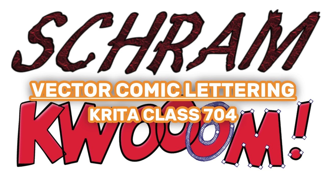Lettering Comic SFX in Krita